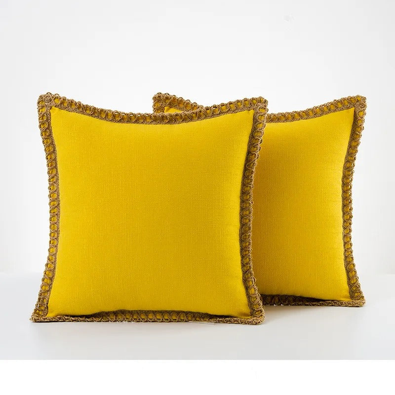 Elegant Grey and Red Pillow Cover – Cozy Farmhouse Cushion Cover in Various Sizes for Home Decor 13