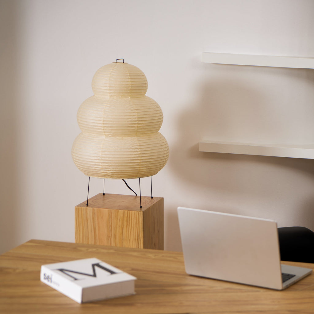 Elegant Paper Table Lamp – Adjustable Size Indoor Lighting for Bedside or Desk Use, Soft Illumination in Various Dimensions 5