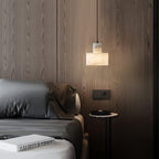 Elegant Pendant Light Alabaster Adjustable Height 7