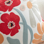 Elegant Plant Pattern Cushion Cover Cotton Blend 8