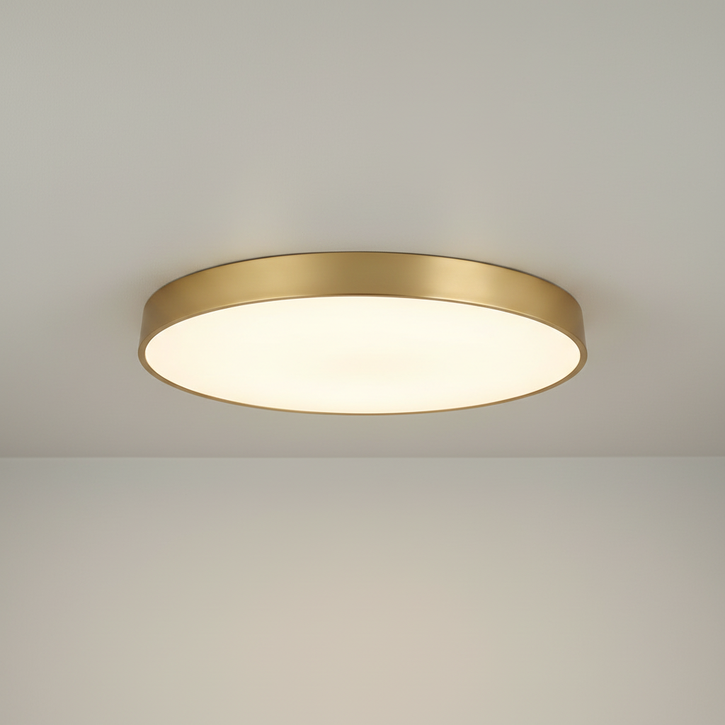 Elegant Ring of Light Floor Lamp, Metal Base, Glass Shade, LED Compatible 0