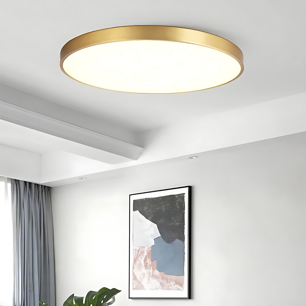 Elegant Ring of Light Floor Lamp, Metal Base, Glass Shade, LED Compatible 2