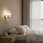 Elegant Shell Design LED Wall Sconce Brass Finish 4