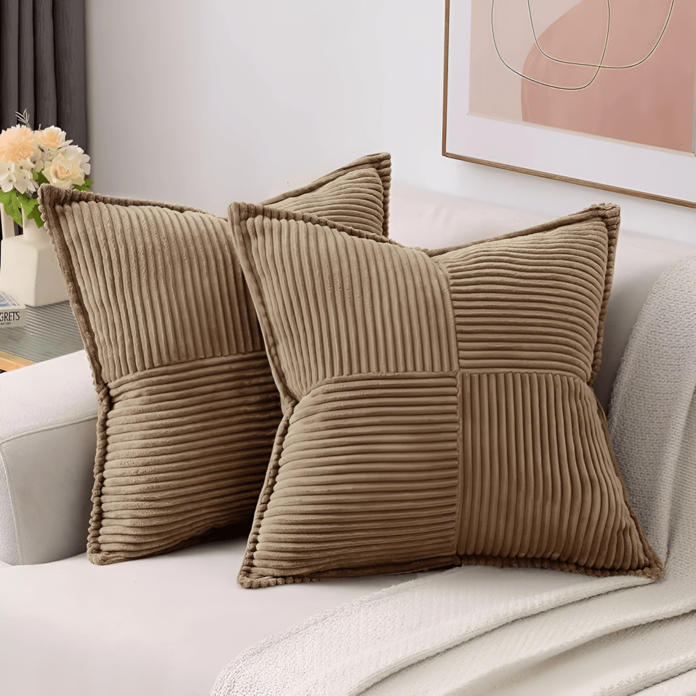 Elegant Stain-Resistant Polyester Cushion Cover 45 cm x 45 cm – Durable Plain Design for Home and Office Decor 5