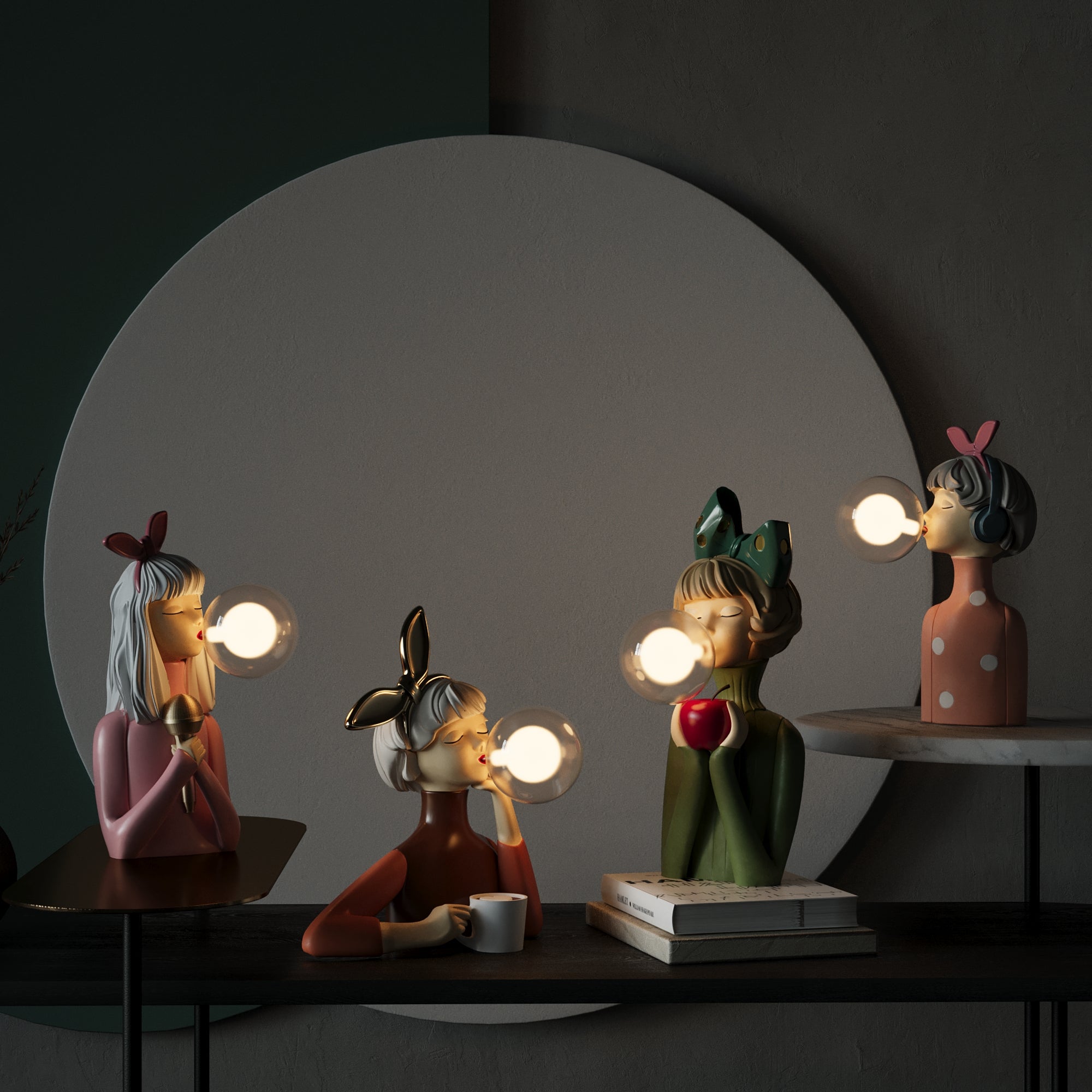 Elegant Table Lamp with Handmade Wooden Base and Soft Textile Shade – Cozy Bedside or Desk Lighting 5