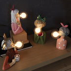 Elegant Table Lamp with Handmade Wooden Base and Soft Textile Shade – Cozy Bedside or Desk Lighting 7