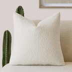 Elegant Tulum Cushion Cover – 45cm x 45cm Boucle Fabric Home Accent for Sofas and Armchairs 0