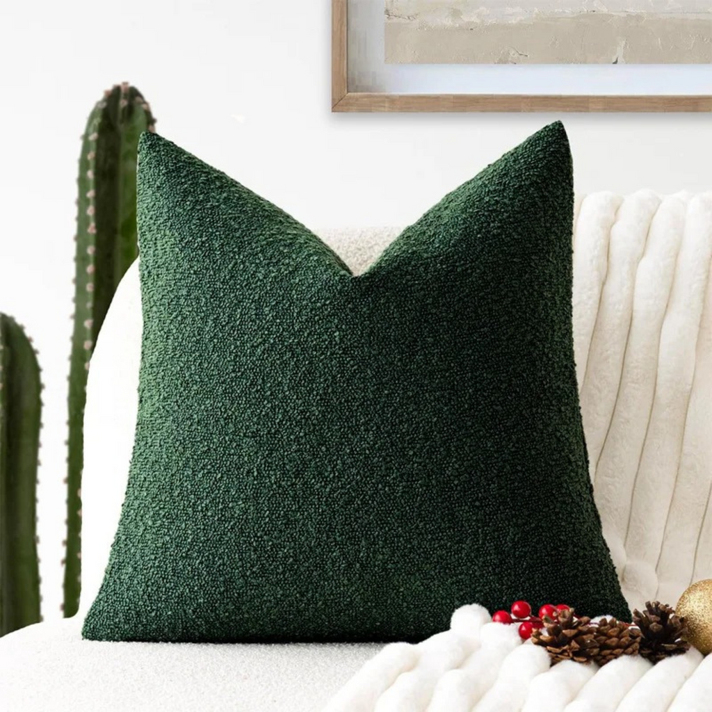 Elegant Tulum Cushion Cover – 45cm x 45cm Boucle Fabric Home Accent for Sofas and Armchairs 10