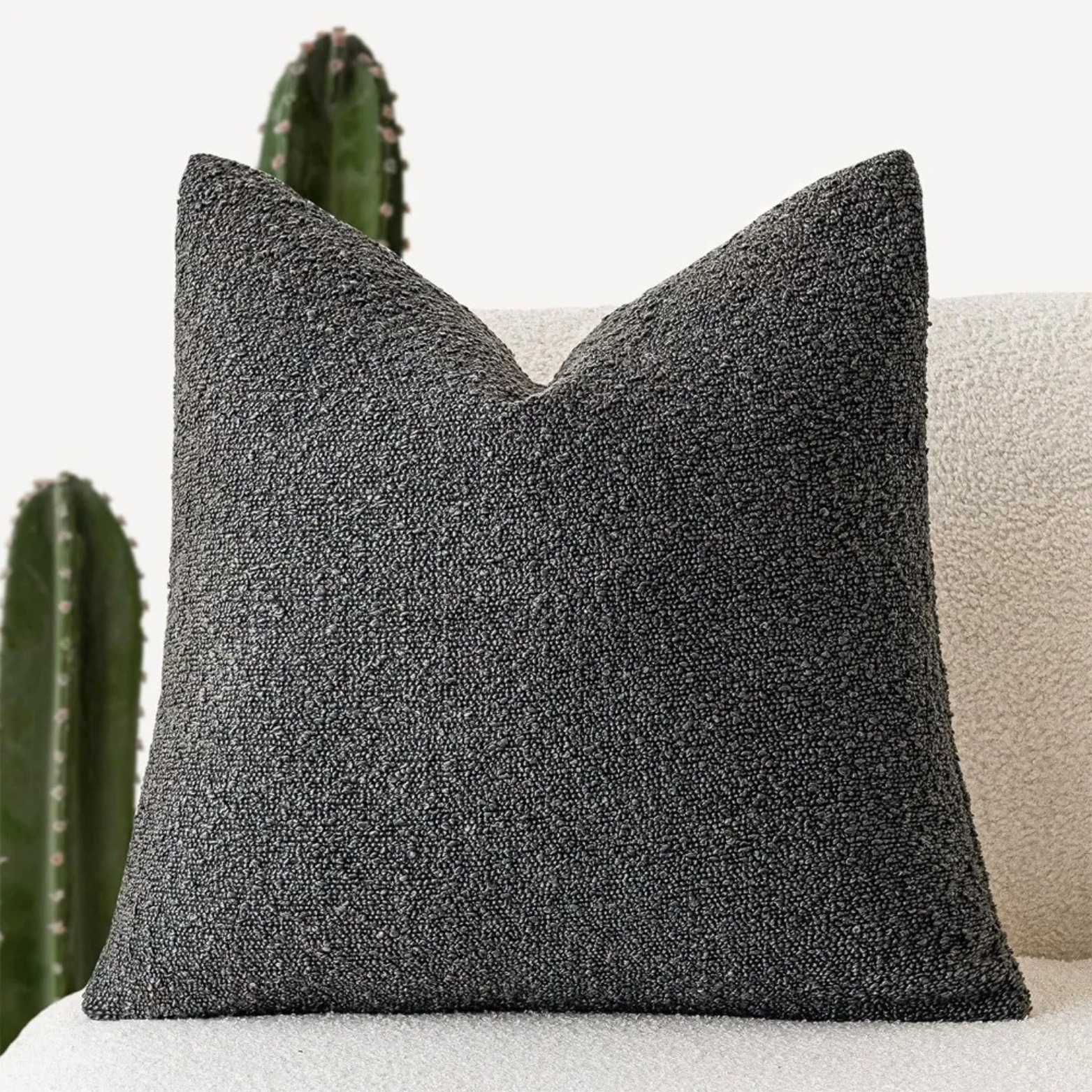Elegant Tulum Cushion Cover – 45cm x 45cm Boucle Fabric Home Accent for Sofas and Armchairs 11