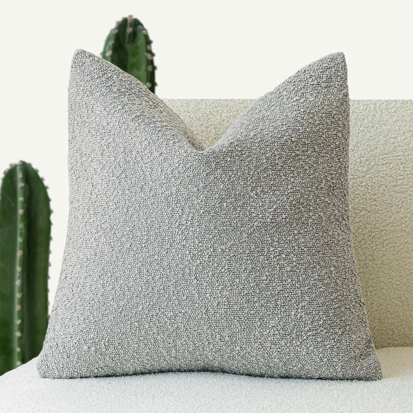 Elegant Tulum Cushion Cover – 45cm x 45cm Boucle Fabric Home Accent for Sofas and Armchairs 13