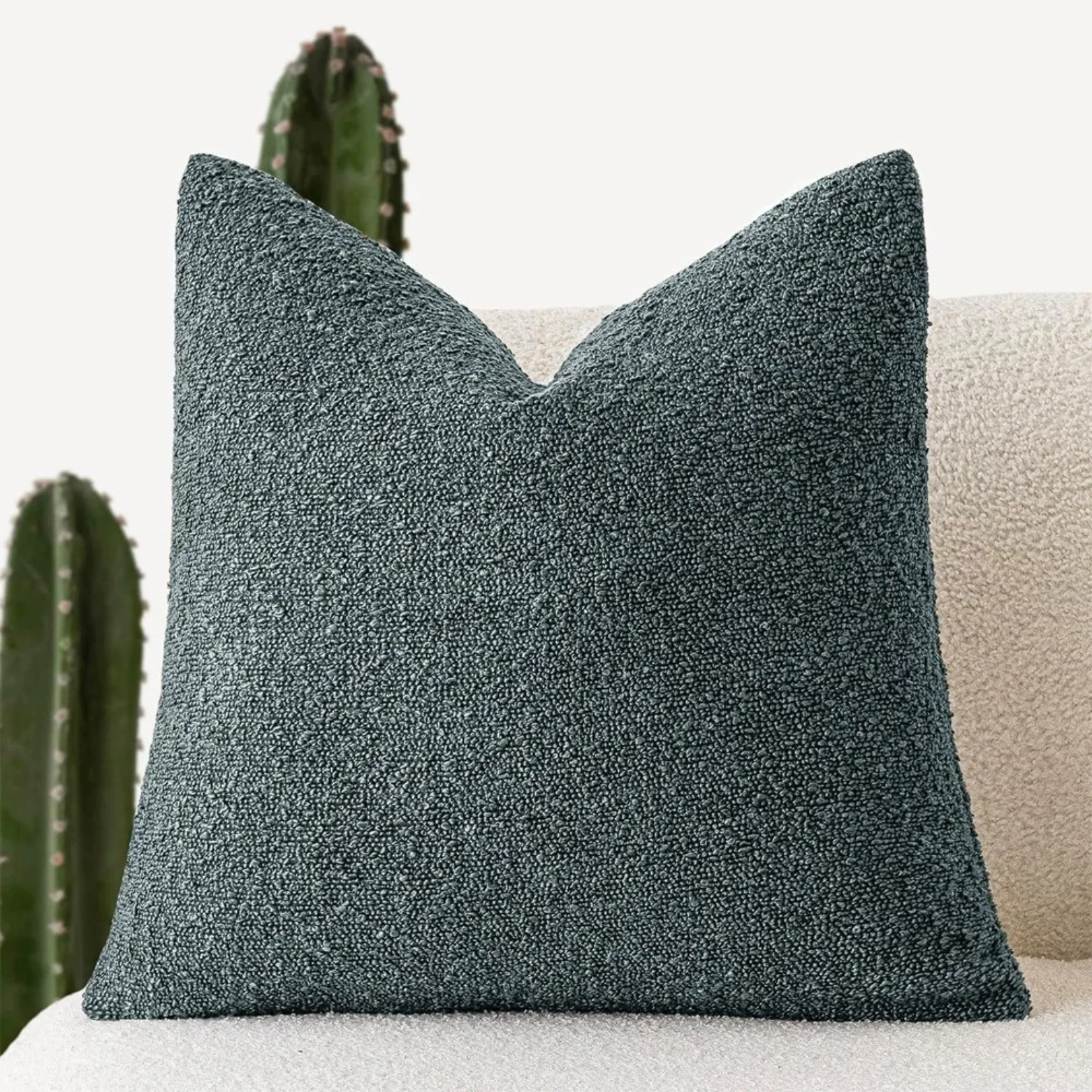Elegant Tulum Cushion Cover – 45cm x 45cm Boucle Fabric Home Accent for Sofas and Armchairs 16