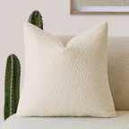 Elegant Tulum Cushion Cover – 45cm x 45cm Boucle Fabric Home Accent for Sofas and Armchairs 6