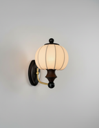 Elegant Wall Light Sconce with Pleated Shade – Modern Design for Ambient Illumination 0