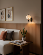 Elegant Wall Light Sconce with Pleated Shade – Modern Design for Ambient Illumination 1