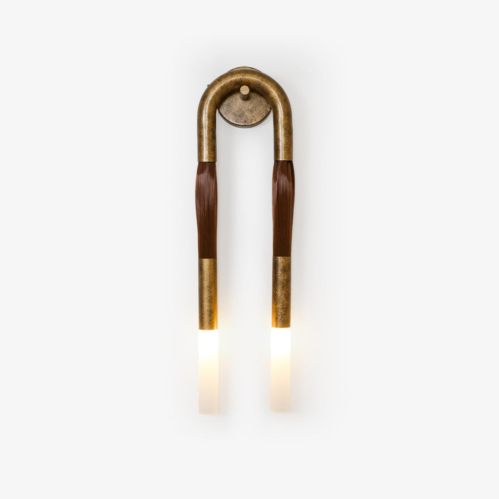 Elegant Wall Sconce Light with Glass Shade and Iron Frame – Indoor 18cm 1