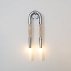 Elegant Wall Sconce Light with Glass Shade and Iron Frame – Indoor 18cm 9