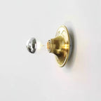 Elegant Wall Sconce Lighting with Metal Base and Mirrored Bulb - Modern Indoor Wall Light 14