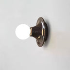 Elegant Wall Sconce Lighting with Metal Base and Mirrored Bulb - Modern Indoor Wall Light 15
