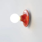 Elegant Wall Sconce Lighting with Metal Base and Mirrored Bulb - Modern Indoor Wall Light 16