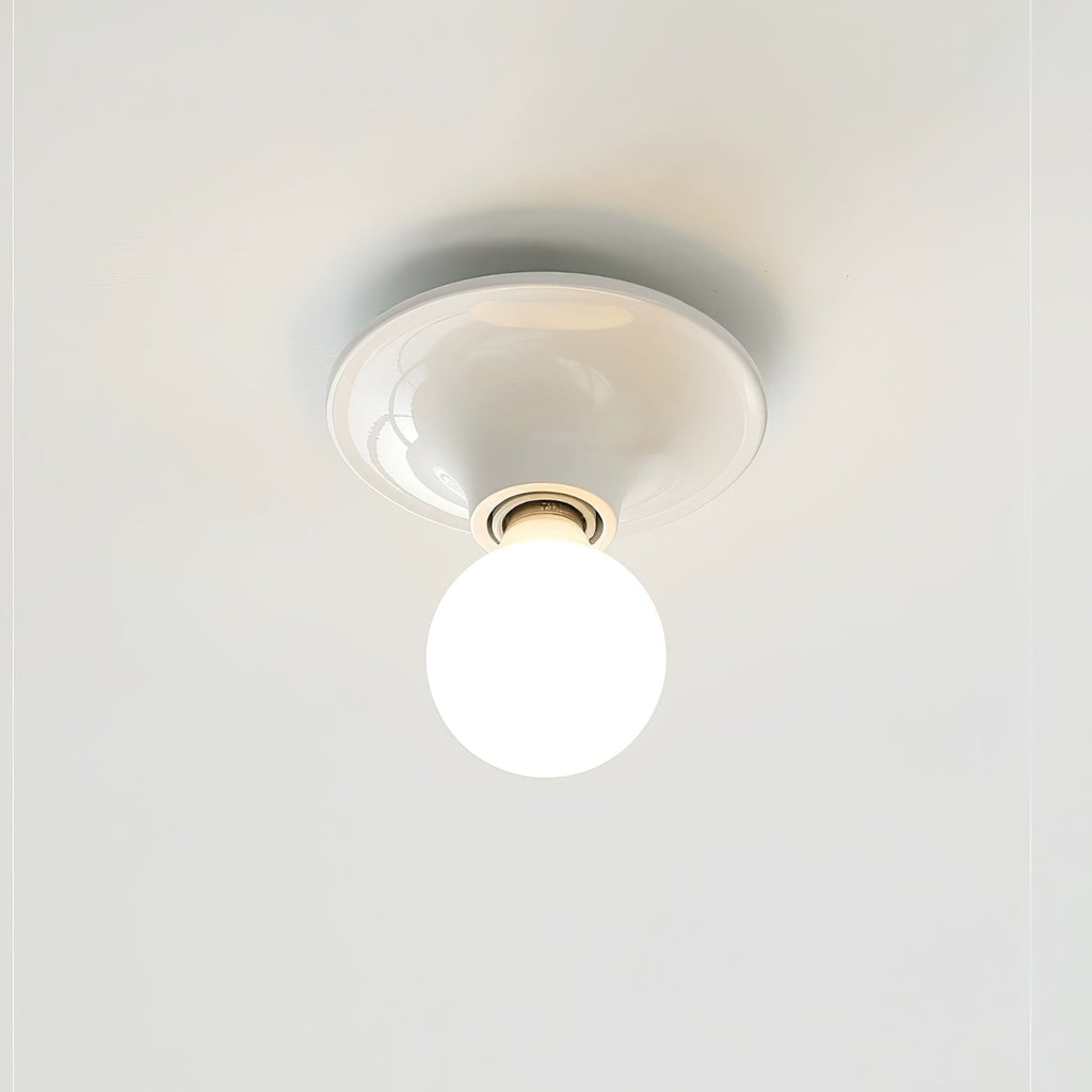 Elegant Wall Sconce Lighting with Metal Base and Mirrored Bulb - Modern Indoor Wall Light 4