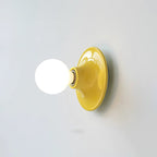 Elegant Wall Sconce Lighting with Metal Base and Mirrored Bulb - Modern Indoor Wall Light 8