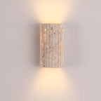 Elegant Yellow Travertine Outdoor Wall Lamp – Up and Down LED Exterior Wall Lights for Garden and Patio 7