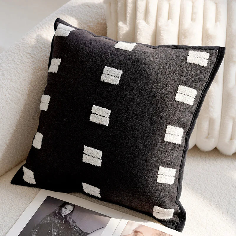 Embroidered Horse Print Throw Pillow Cover – Decorative Couch Pillow for Sofa 12