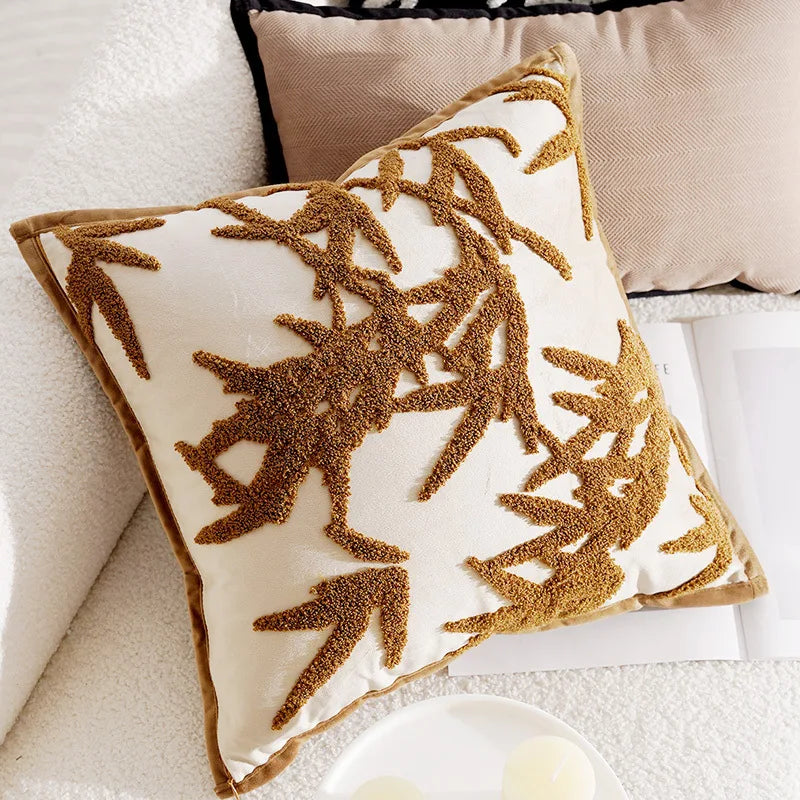 Embroidered Horse Print Throw Pillow Cover – Decorative Couch Pillow for Sofa 13