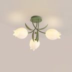 Floral Ceiling Light Metal Acrylic Adjustable Indoor 0