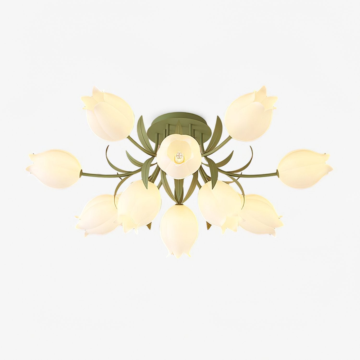 Floral Ceiling Light Metal Acrylic Adjustable Indoor 1
