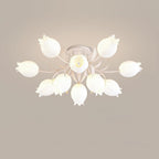 Floral Ceiling Light Metal Acrylic Adjustable Indoor 10