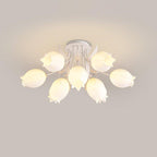 Floral Ceiling Light Metal Acrylic Adjustable Indoor 11