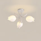 Floral Ceiling Light Metal Acrylic Adjustable Indoor 13