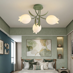 Floral Ceiling Light Metal Acrylic Adjustable Indoor 99