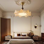 Floral Ceiling Light Wood Metal Integrated LED Dimmable 2