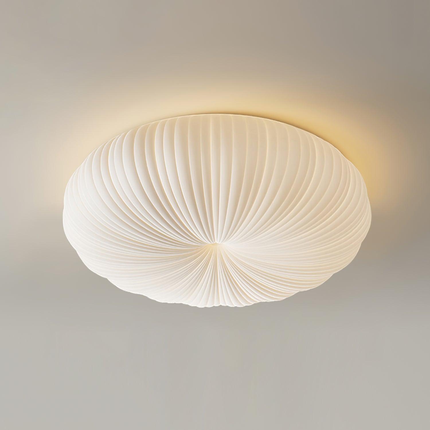 Flush Mount Ceiling Light Fixture with Remote Dimming – Modern White L ...