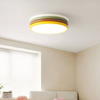 Flush Mount Ceiling Light Fixture with Unique Layered Design - Warm White LED 2