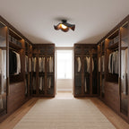 Flush Mount Ceiling Light Fixture with Wood Grain Design – LED Compatible Ceiling Light for Modern and Classic Decor 8