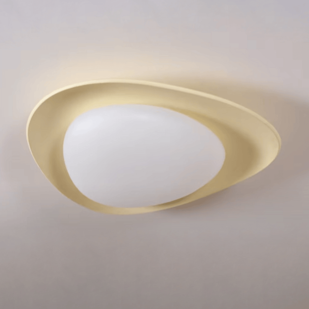 Flush Mount Ceiling Light LED Dimmable Beige Warm White — Dia 46cm - Home Decor - Stack & Clear 5