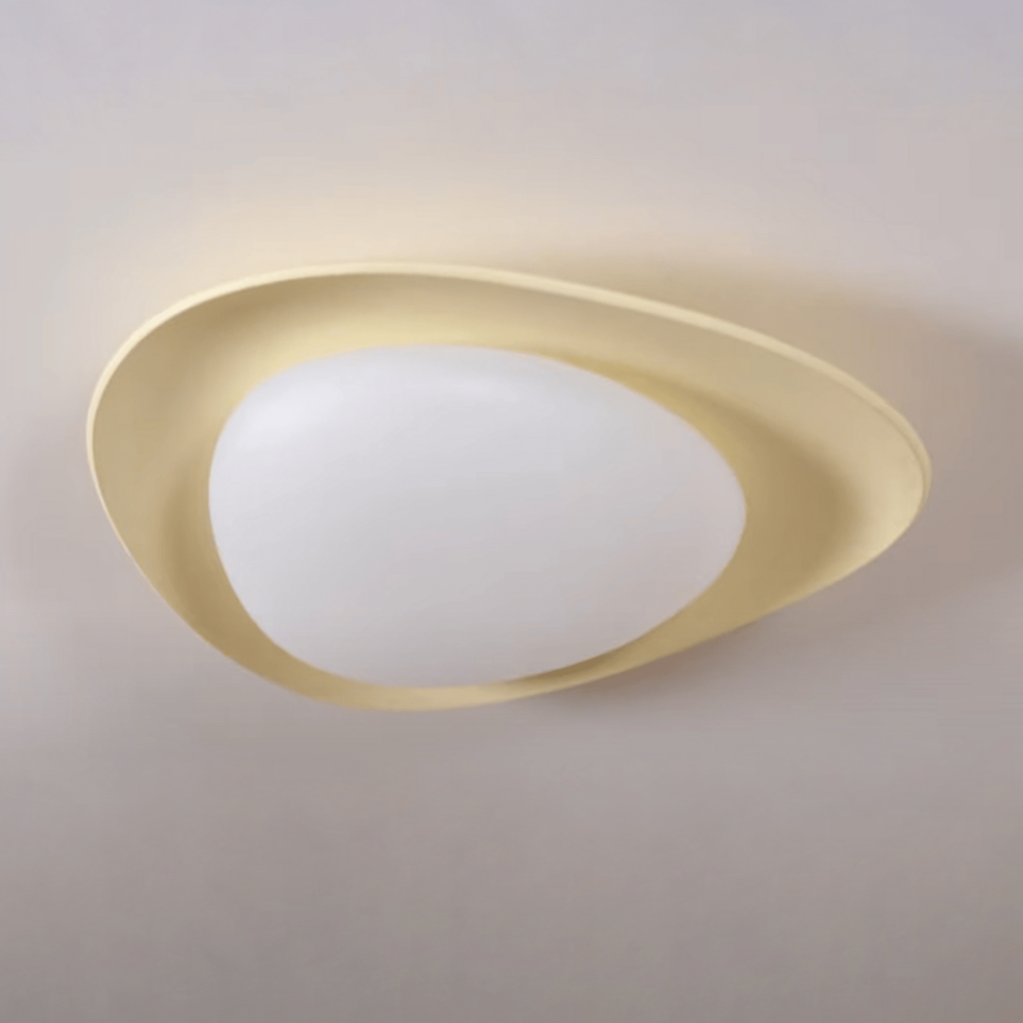 Flush Mount Ceiling Light LED Dimmable Beige Warm White — Dia 46cm - Home Decor - Stack & Clear 5