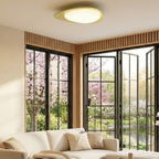 Flush Mount Ceiling Light LED Dimmable Beige Warm White — Dia 46cm - Home Decor - Stack & Clear 97