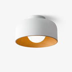 Modern Ceiling Light Glass Globe Natural Finish 1