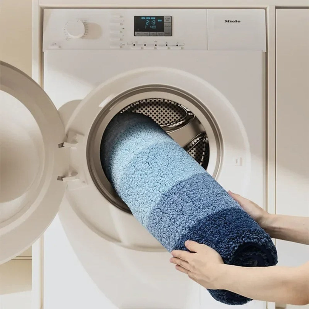 Fur & Plush Non-Slip Bath Mat - Wave Pattern Design 3