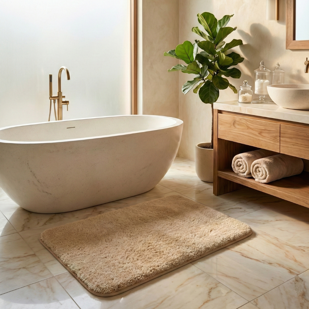 Fur & Plush Non-Slip Bath Mat Microfiber 10