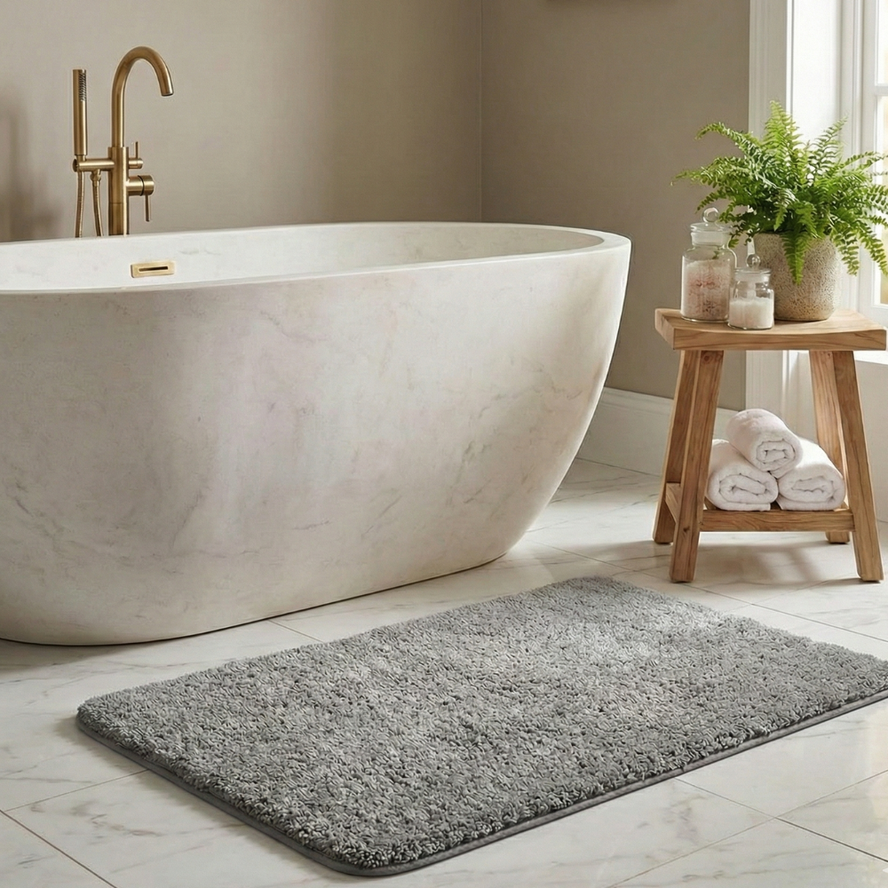 Fur & Plush Non-Slip Bath Mat Microfiber 9