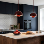 Geometric Aluminum Pendant Light for Modern Kitchen Pendant Lighting – Adjustable Height 24
