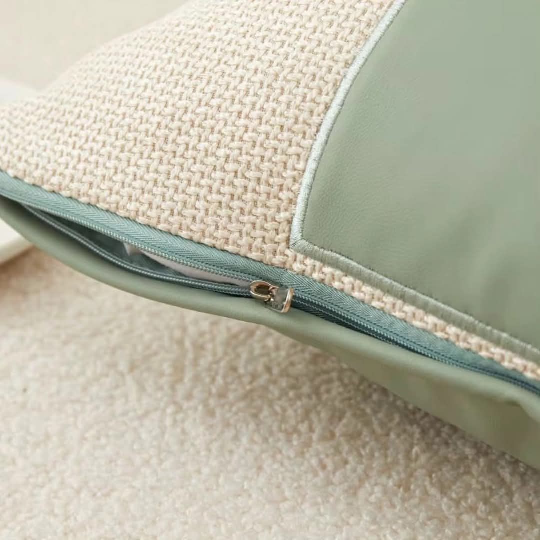 Geometric Embroidered Throw Pillow Cover – Modern Decorative Couch Pillow for Sofa and Bed, 45cm x 45cm 5