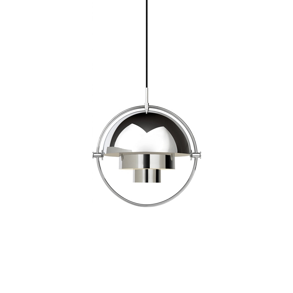 Geometric Metal Pendant Light Adjustable Sphere Bauhaus Modern Kitchen Dining Room Home Decor - Stack & Clear 0