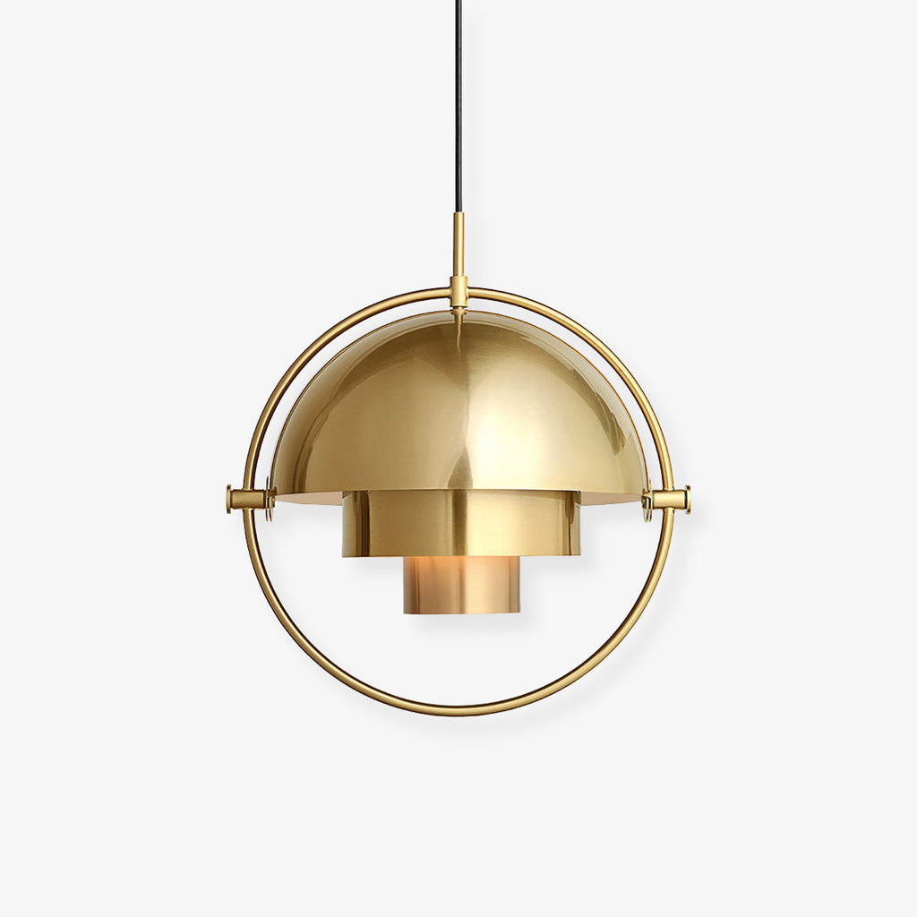 Geometric Metal Pendant Light Adjustable Sphere Bauhaus Modern Kitchen Dining Room Home Decor - Stack & Clear 1