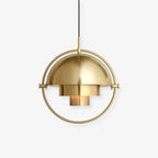 Geometric Metal Pendant Light Adjustable Sphere Bauhaus Modern Kitchen Dining Room Home Decor - Stack & Clear 1
